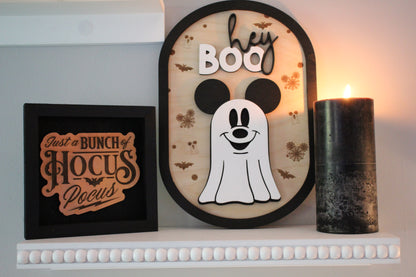 Hey Boo Halloween Decor, Coffee Bar Decor