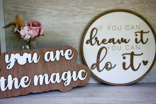 If You Can Dream It, Do It  Walt Disney Quote Modern Home Decor