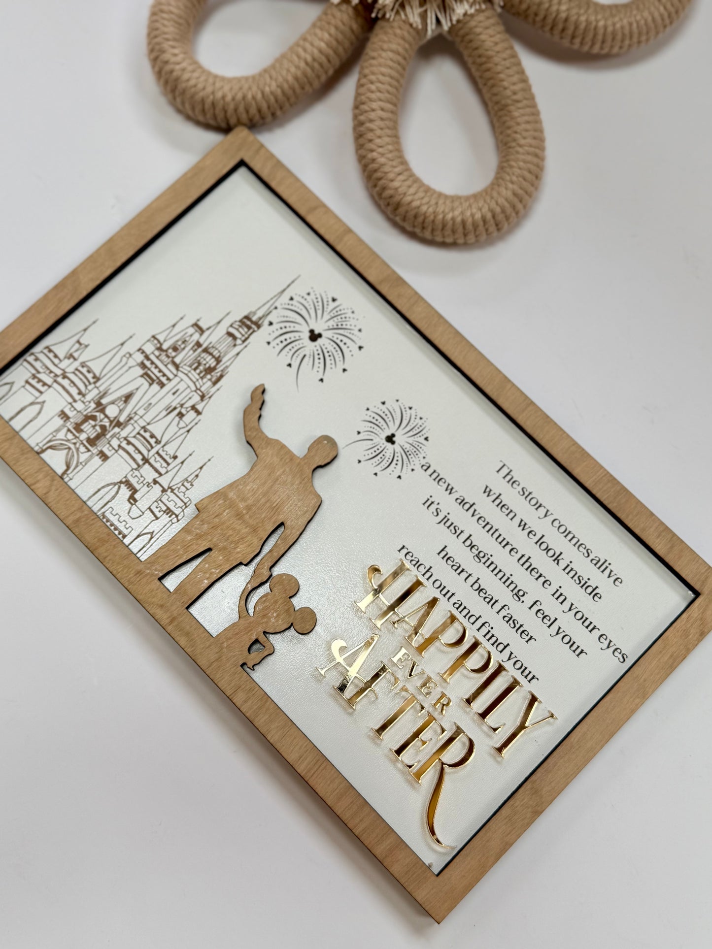 Happily Ever After Wood Sign