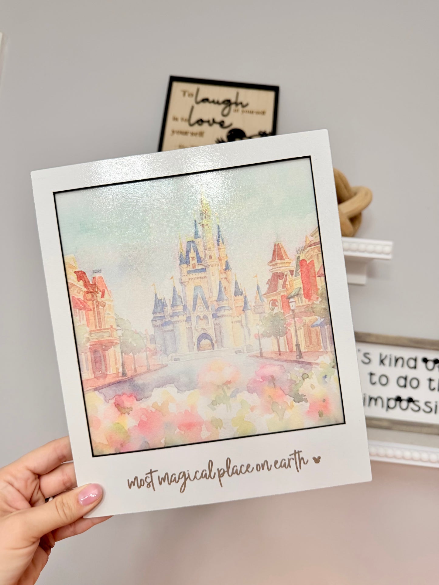 Castle Watercolor Wall Art