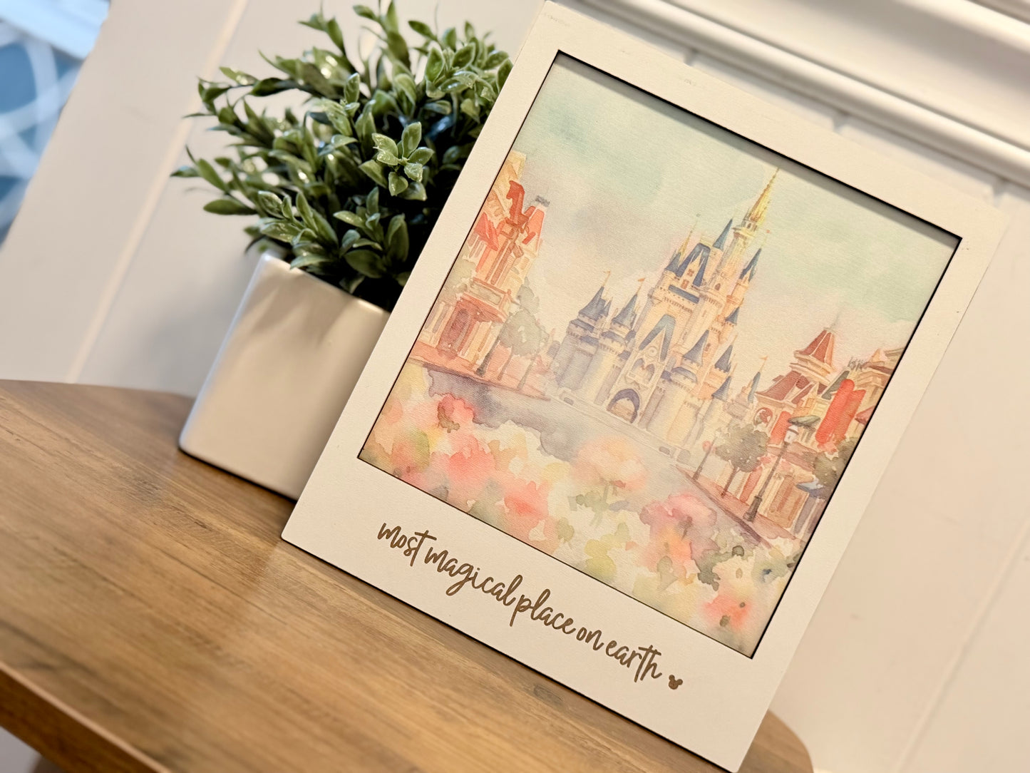 Castle Watercolor Wall Art