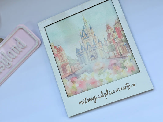 Castle Watercolor Wall Art