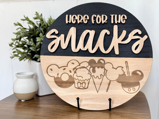 Here for the snacks