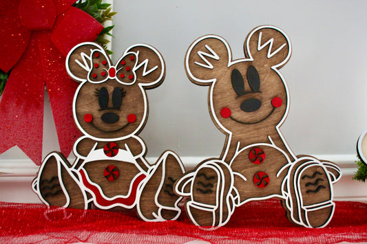 Gingerbread Mouse Shelf Sitters